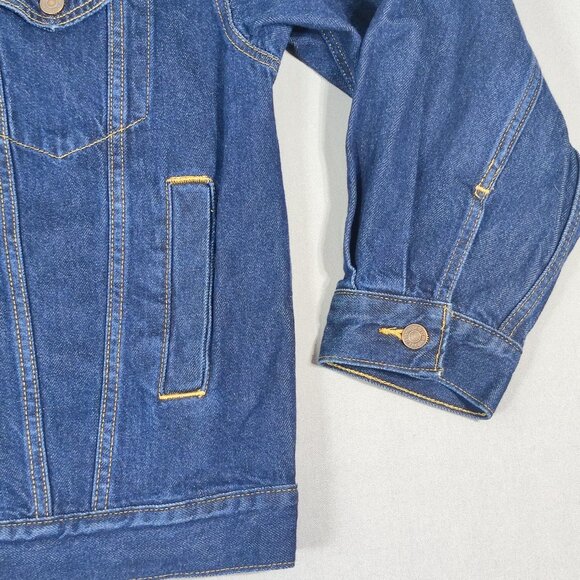 Levis Trucker Jacket men's size S indigo blue colour classic style - Picture 10 of 12